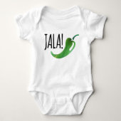 Holla Jalapeno Funny Baby Bodysuit (Voorkant)