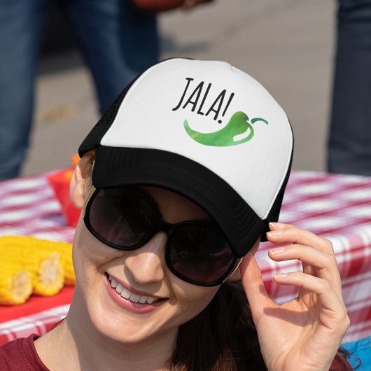 Holla Jalapeno Funny Trucker Hat Trucker Pet