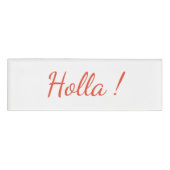 Holla! Naam tag (Voorkant)