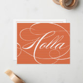 HOLLA ORANJE SCRIPT | OPMERKINGEN NOTITIEKAARTJE (Voorkant / Achterkant in situ)
