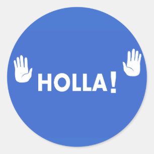 Holla Ronde Sticker