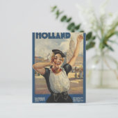  Holland Air Travel Briefkaart (Staand voorkant)