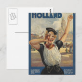  Holland Air Travel Briefkaart (Voorkant / Achterkant)