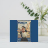  Holland Air Travel Briefkaart (Staand voorkant)