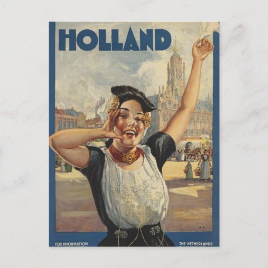  Holland Air Travel Feestdagenkaart (Voorkant)