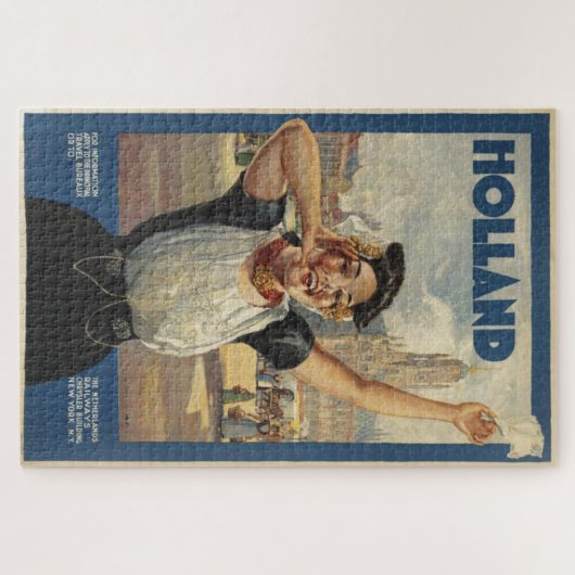  Holland Air Travel Illustration Legpuzzel (Horizontaal)