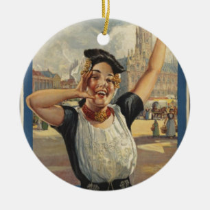 Holland Air Travel Keramisch Ornament