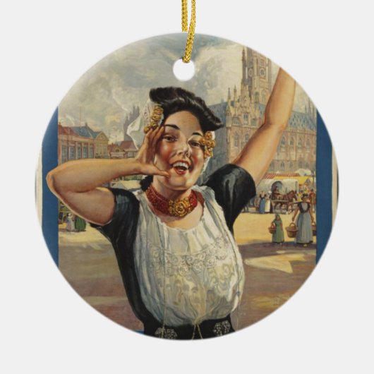  Holland Air Travel Keramisch Ornament (Voorkant)