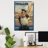  Holland Air Travel Poster (Thuiskantoor)