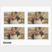  Holland Air Travel Rechthoekige Sticker (Vel)