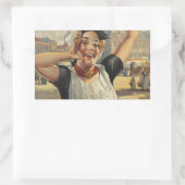  Holland Air Travel Rechthoekige Sticker (Tas)