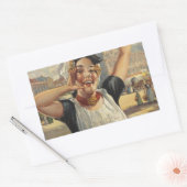  Holland Air Travel Rechthoekige Sticker (Envelop)