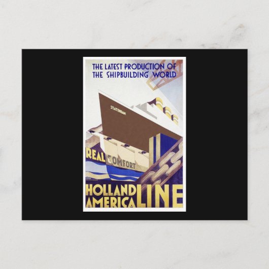 Holland America Line Briefkaart (Voorkant)