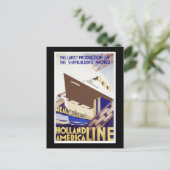 Holland America Line Briefkaart (Staand voorkant)