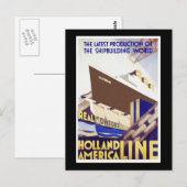 Holland America Line Briefkaart (Voorkant / Achterkant)