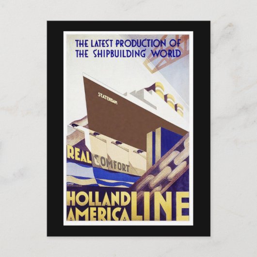 Holland America Line Briefkaart (Voorkant)