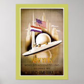 Holland America Line New York Poster (Voorkant)