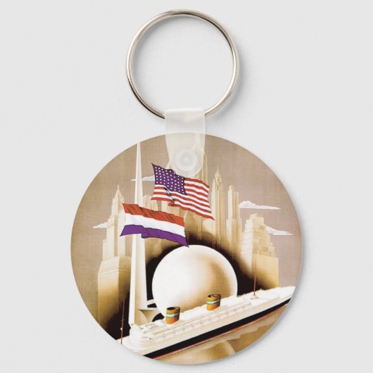 Holland America Line New York Sleutelhanger (Voorkant)