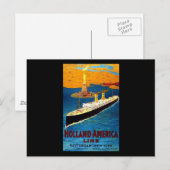 Holland America Line Rotterdam New York Briefkaart (Voorkant / Achterkant)