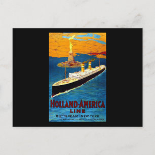 Holland America Line Rotterdam New York Briefkaart