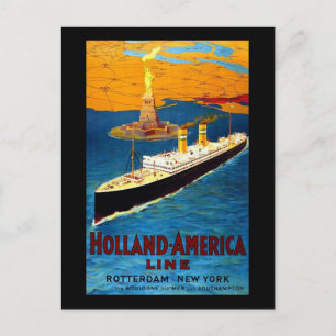 Holland America Line Rotterdam New York Briefkaart