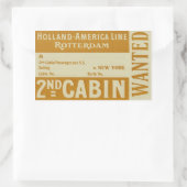 Holland America Line Rotterdam Rechthoekige Sticker (Tas)