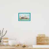 Holland America Line’ Rotterdam van 1908 Poster (Keuken)