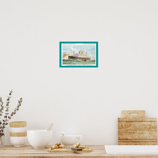 Holland America Line’ Rotterdam van 1908 Poster (Keuken)