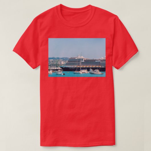 Holland America Nieuw Statendam Cruise Ship in Mon T-shirt (Design voorkant)
