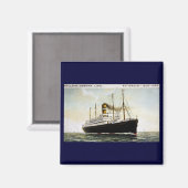 Holland-Amerika Lijn - Rotterdam - New York Magneet (Voorkant / Achterkant)