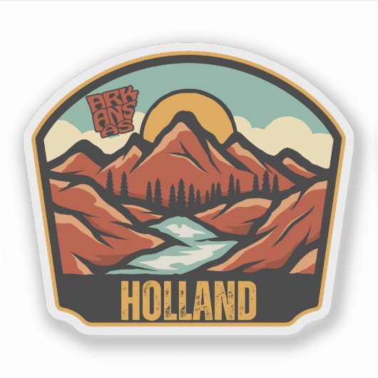 Holland, Arkansas Sticker (Voorkant)