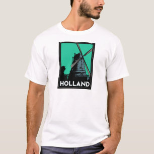 holland art deco retro - reisposter t-shirt