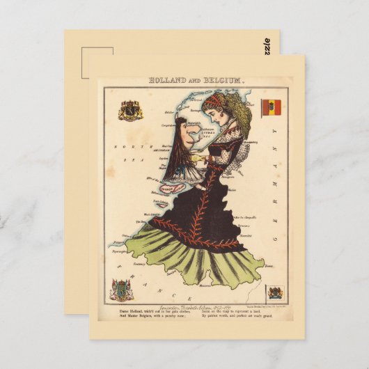 Holland België Foto kaarten  Briefkaart (Voorkant / Achterkant)