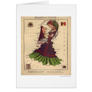 Holland & Belgium kaart 1868