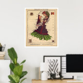 Holland & Belgium kaart 1868 Poster (Thuiskantoor)