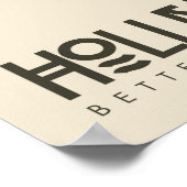 Holland, beter door Bike, reisposter Poster (Hoek)