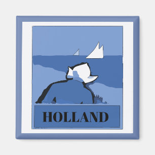 HOLLAND, Blauw Nederlands, wijzigingstekst Magneet