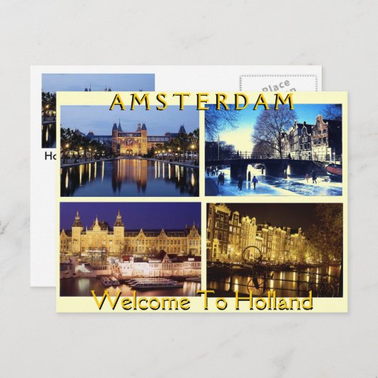 HOLLAND BRIEFKAART (Voorkant / Achterkant)