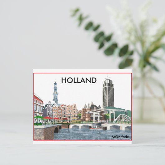 HOLLAND BRIEFKAART (Staand voorkant)