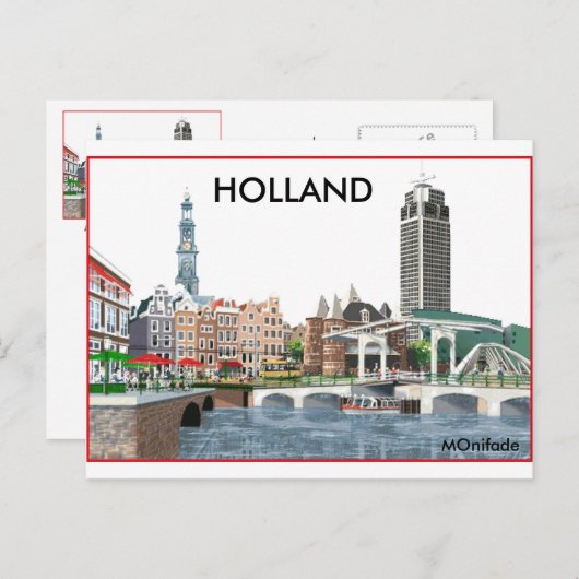 HOLLAND BRIEFKAART (Voorkant / Achterkant)