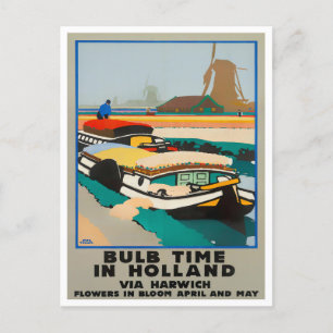 Holland bulb time vintage Briefkaart