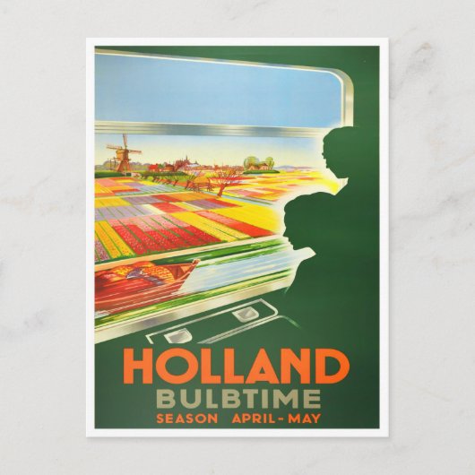 Holland bulbtime vintage Briefkaart (Voorkant)
