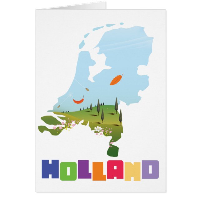 Holland cartoon map (Voorkant)