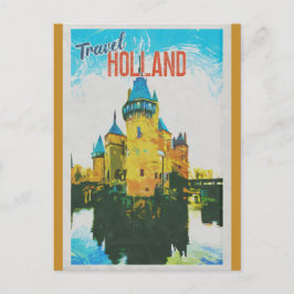 Holland  Castle Retro Travel Briefkaart