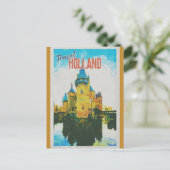 Holland Castle Retro Travel Briefkaart (Staand voorkant)