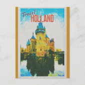 Holland  Castle Retro Travel Briefkaart (Voorkant)