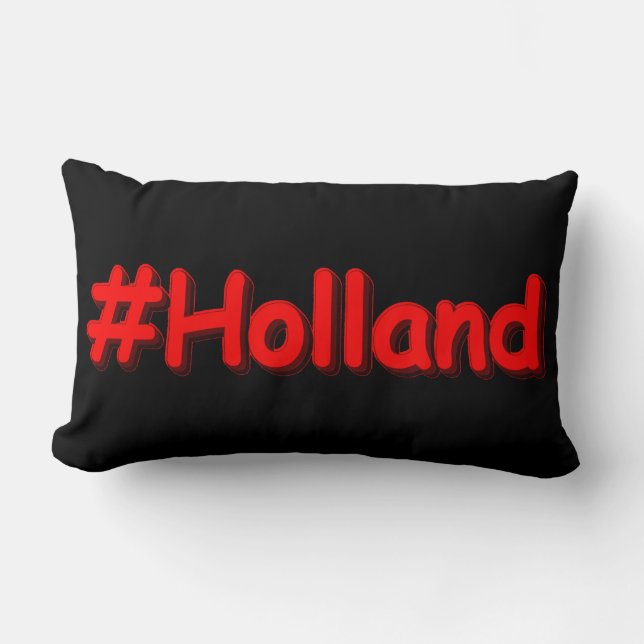 "#Holland" Cute Design. Bestel nu Kussen (Voorkant)