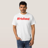 "#Holland" Cute Design. Bestel nu T-shirt (Voorkant volledig)