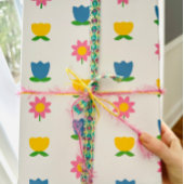 Holland Days Tulp Lente Folk Bloemen Pasen Inpakpapier Vel