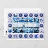 Holland Delftware Style Mural Briefkaart (Voorkant / Achterkant)